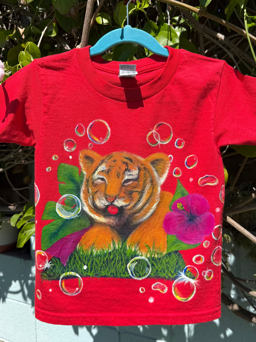 Tiger Hand Painted Children’s Tshirt