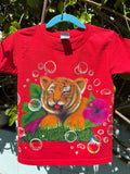 Tiger Hand Painted Children’s Tshirt