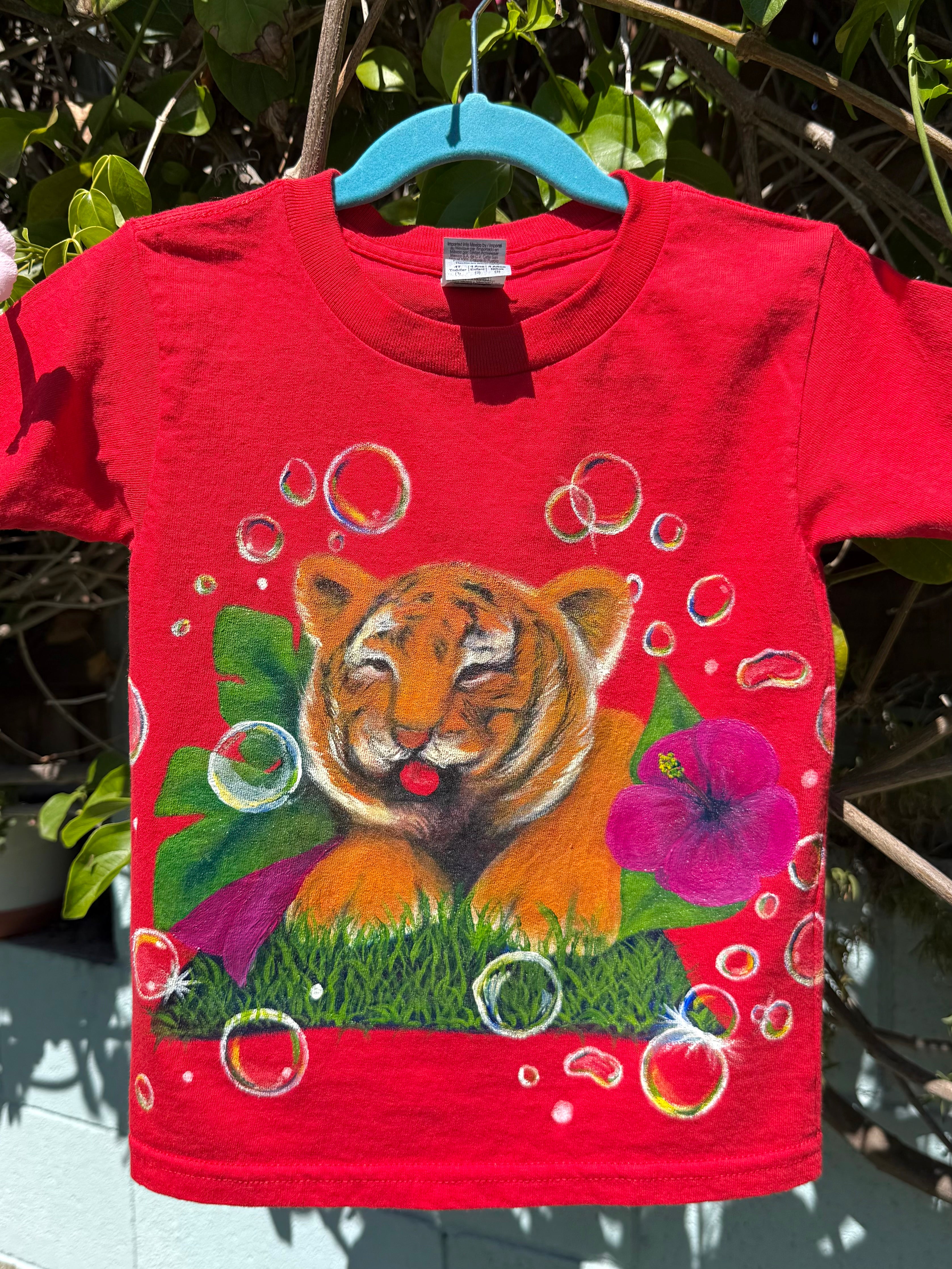 Tiger Hand Painted Children’s Tshirt