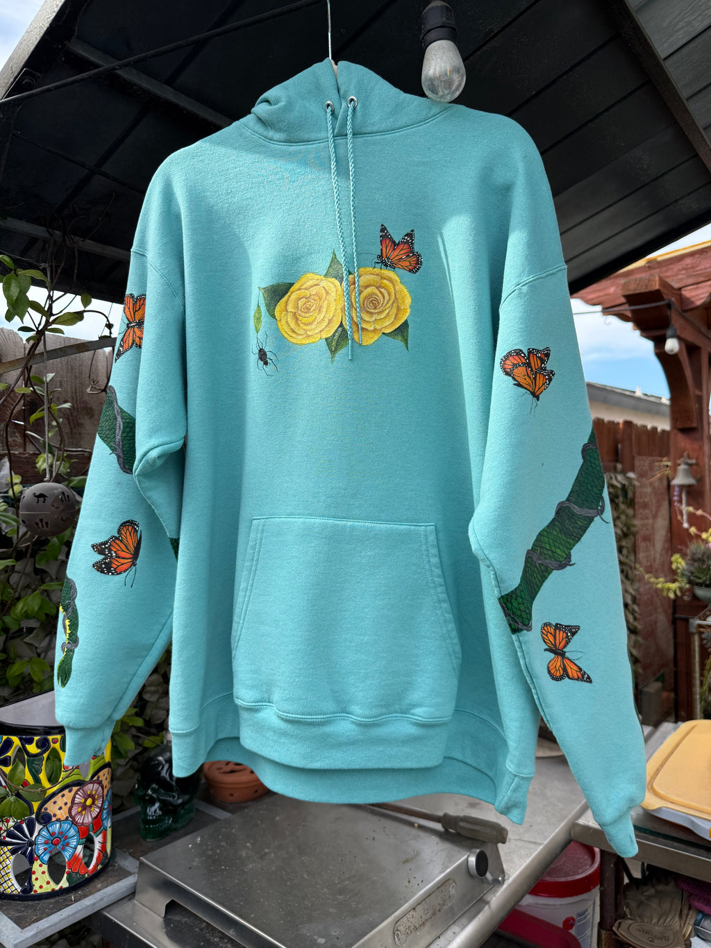 Transformation Original Hand Painted Hoodie