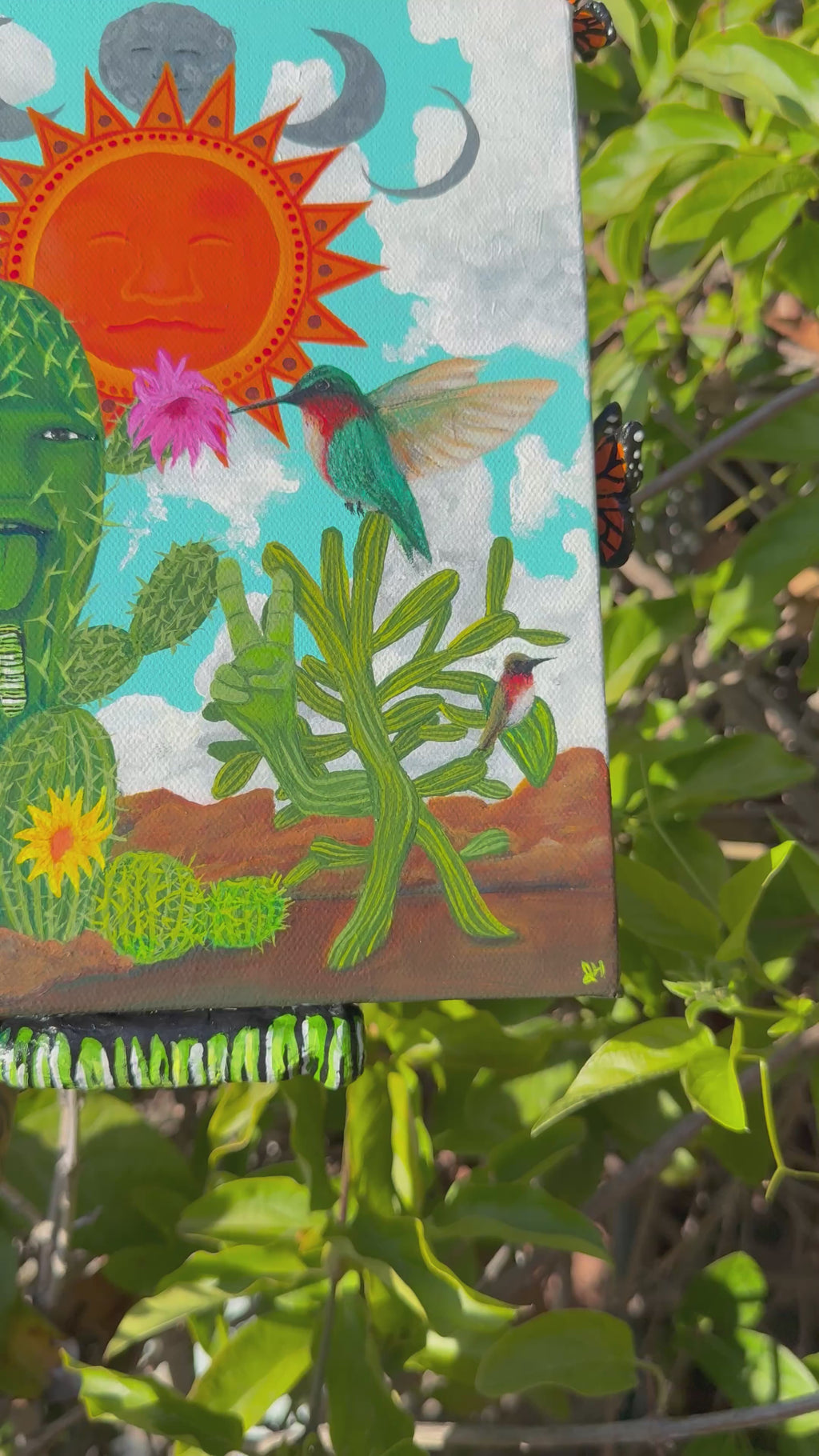 Saguaros y Chollas Original Painting