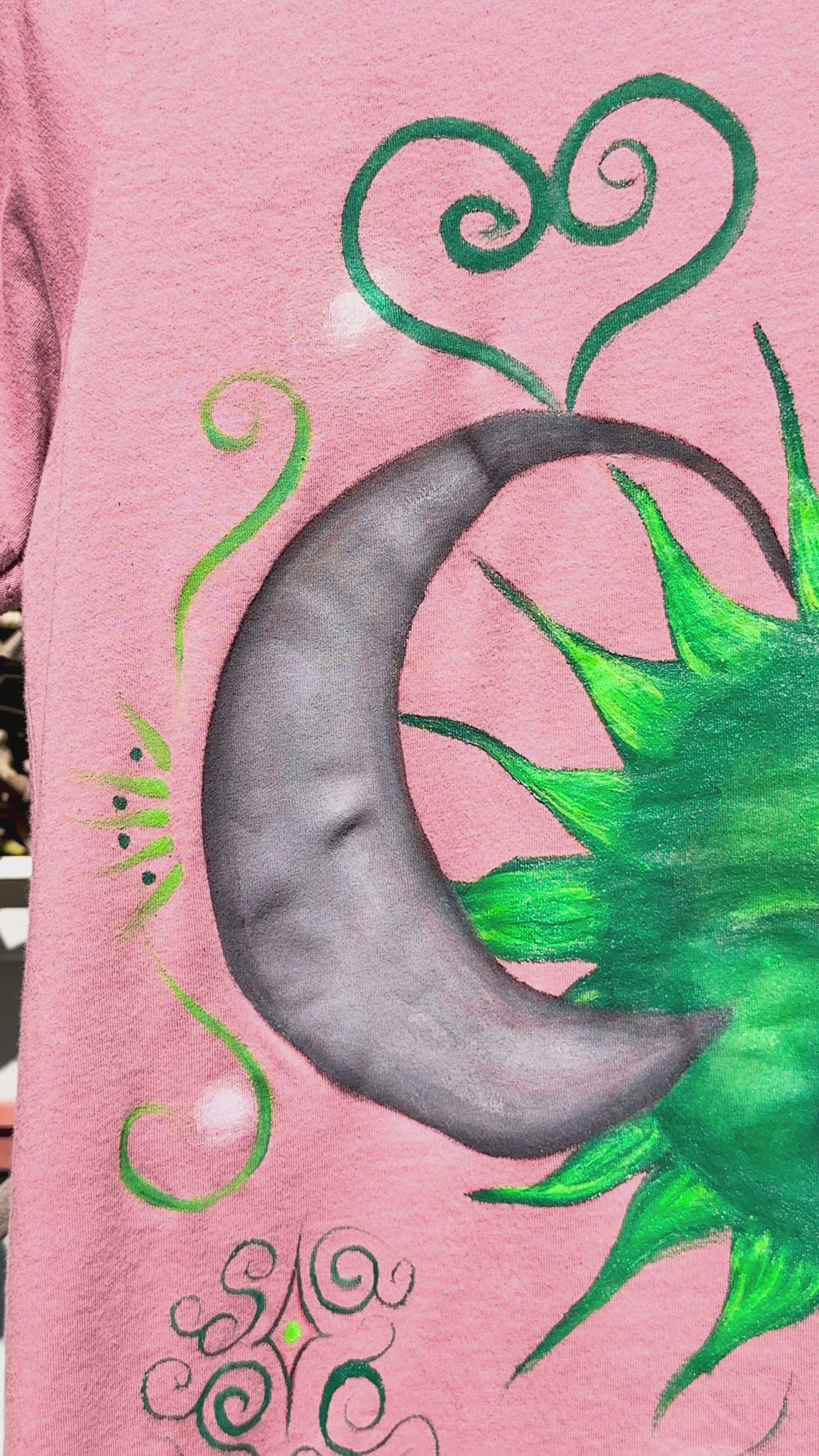 Sun & moon Hand Painted Tshirt 🌙🌞
